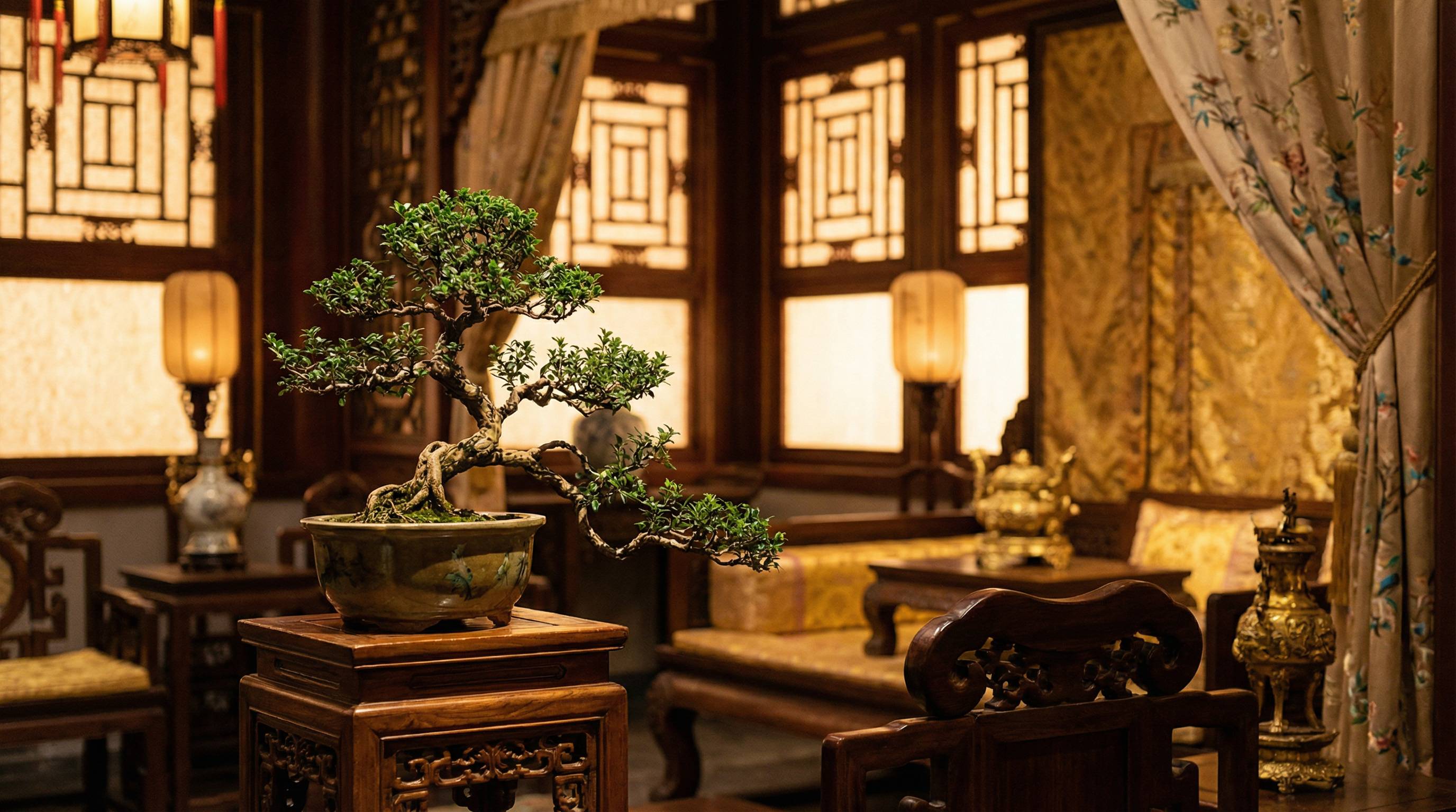 网红主播植物视频 - 古典盆景艺术视频