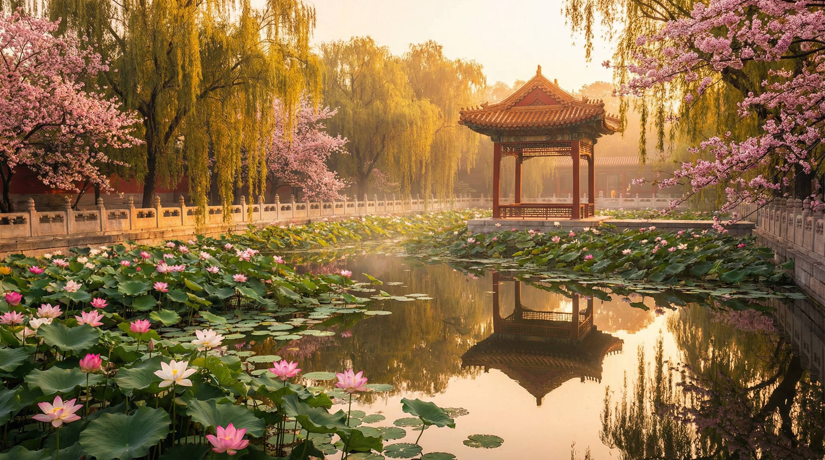 网红主播植物视频 - 荷塘月色植物视频